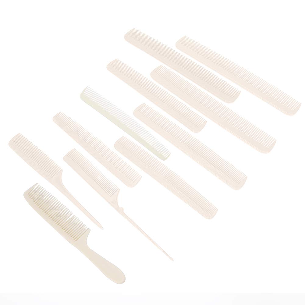 Alkali Resistance Hair Cutting Comb, Hair Styling Combs, Anti‑heat Anti‑static Rat Tail Comb Professional Personal Use for professional salons(white)