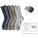 Chalier 5 Pares de Calcetines Térmicos Mujer, Calcetines Termicos Invierno Grueso Antideslizante...