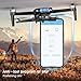 Drone with EIS 2K HD Camera for Adults, GPS Drone with Screen on Controller, 64 Mins Flight, Long Range Transmission, 3 Speed Adjustable, Follow Me, AI Track, AI Night Shot, Auto Return, Lightweight and Foldable RC Drones for Beginner Toy Gifts, Under 249g