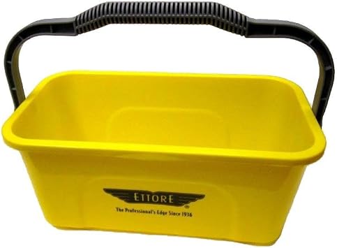 Ettore 3 Gallon Compact Super Bucket with Ergonomic Handle, Yellow