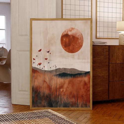 Peinture sur toile abstraite 50x70 cm, affiche botanique pour salon moderne