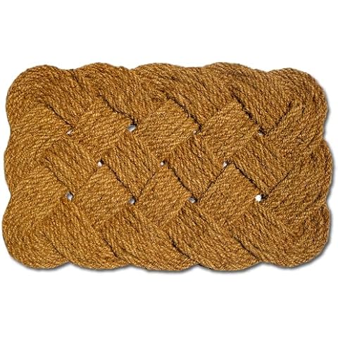PLUS Haven Pure Coco Coir Doormat with Heavy-Duty Backing - Woven - Size: 17.5-Inches x 30-Inches Pile Height: 0.6-Inches - Perfect Color/Sizing for Outdoor/Indoor uses. Cover