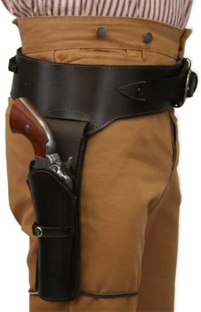 Fondina per Pistola Appesa, Fondina in Pelle retrò, Fondina Universale Regolabile, Fondina A Vapore Medievale, Fondina per Pistola da Cintura Vintage da Cowboy, per Caccia All'aperto Combat