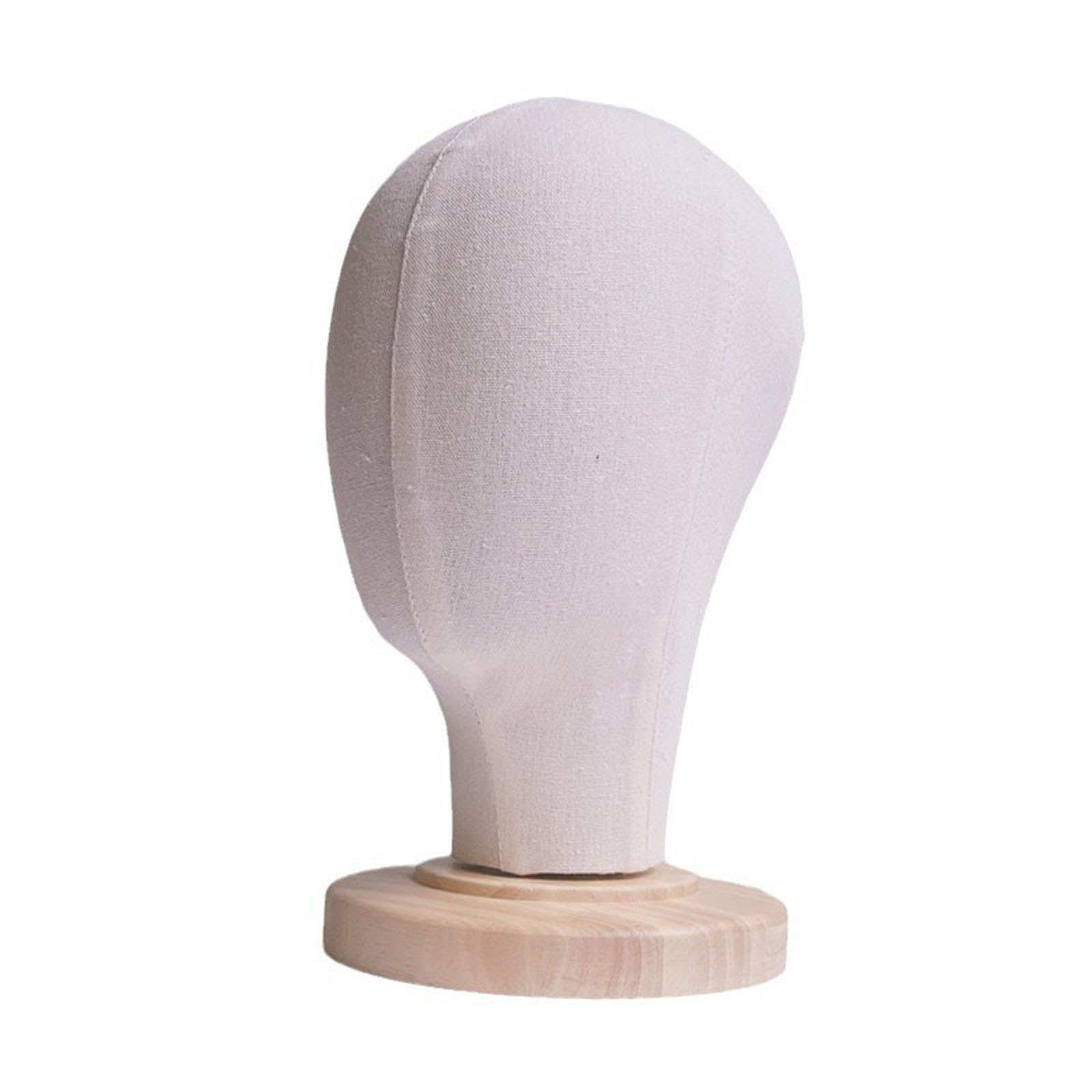 perfk Tête de Mannequin, perruque, postiche polyvalente, 54cm, porte-chapeau, modèle de dôme, tête pour couvre-chef, casquette de, Broches non insérables