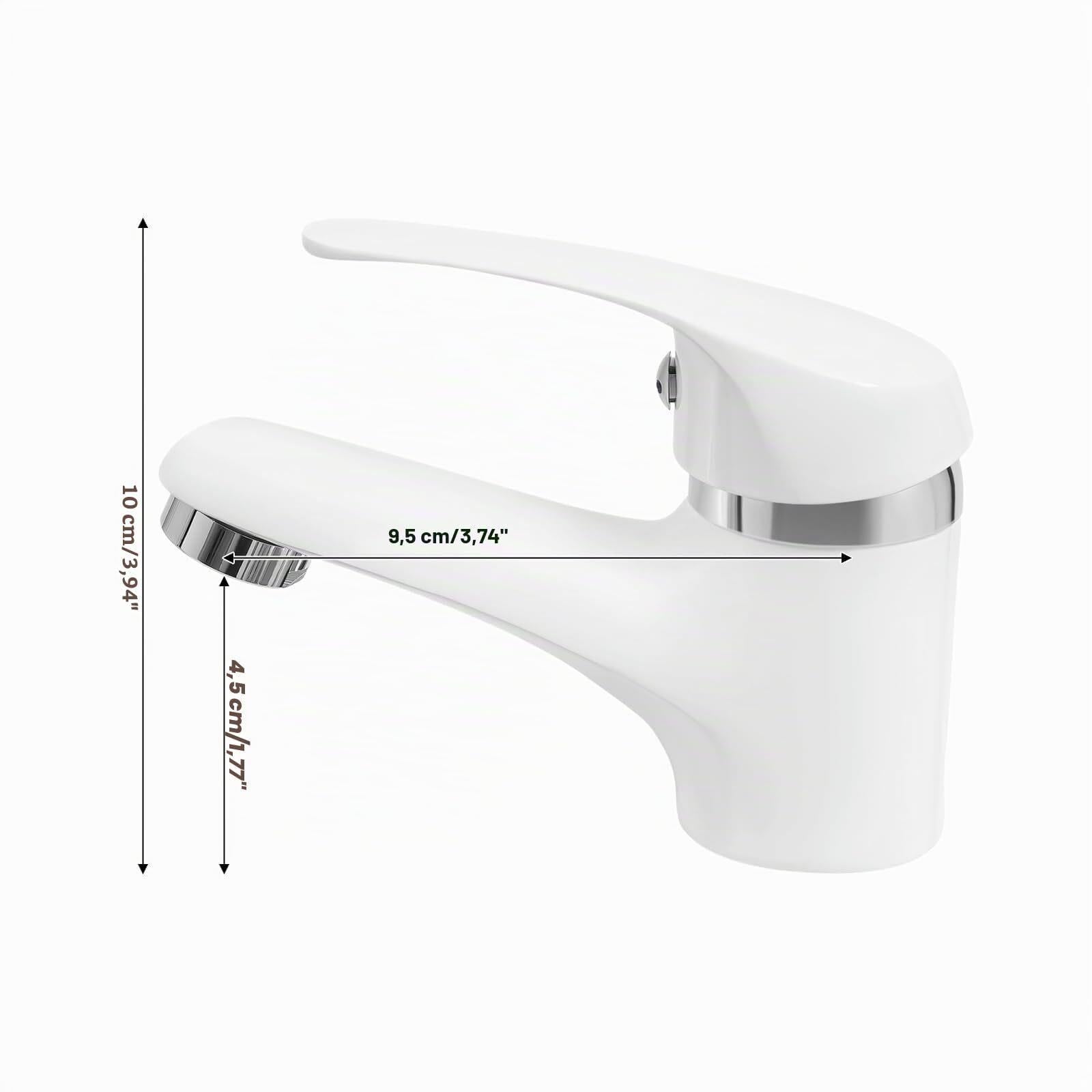Grifo de lavabo monomando 3/8 pulgadas para baño
