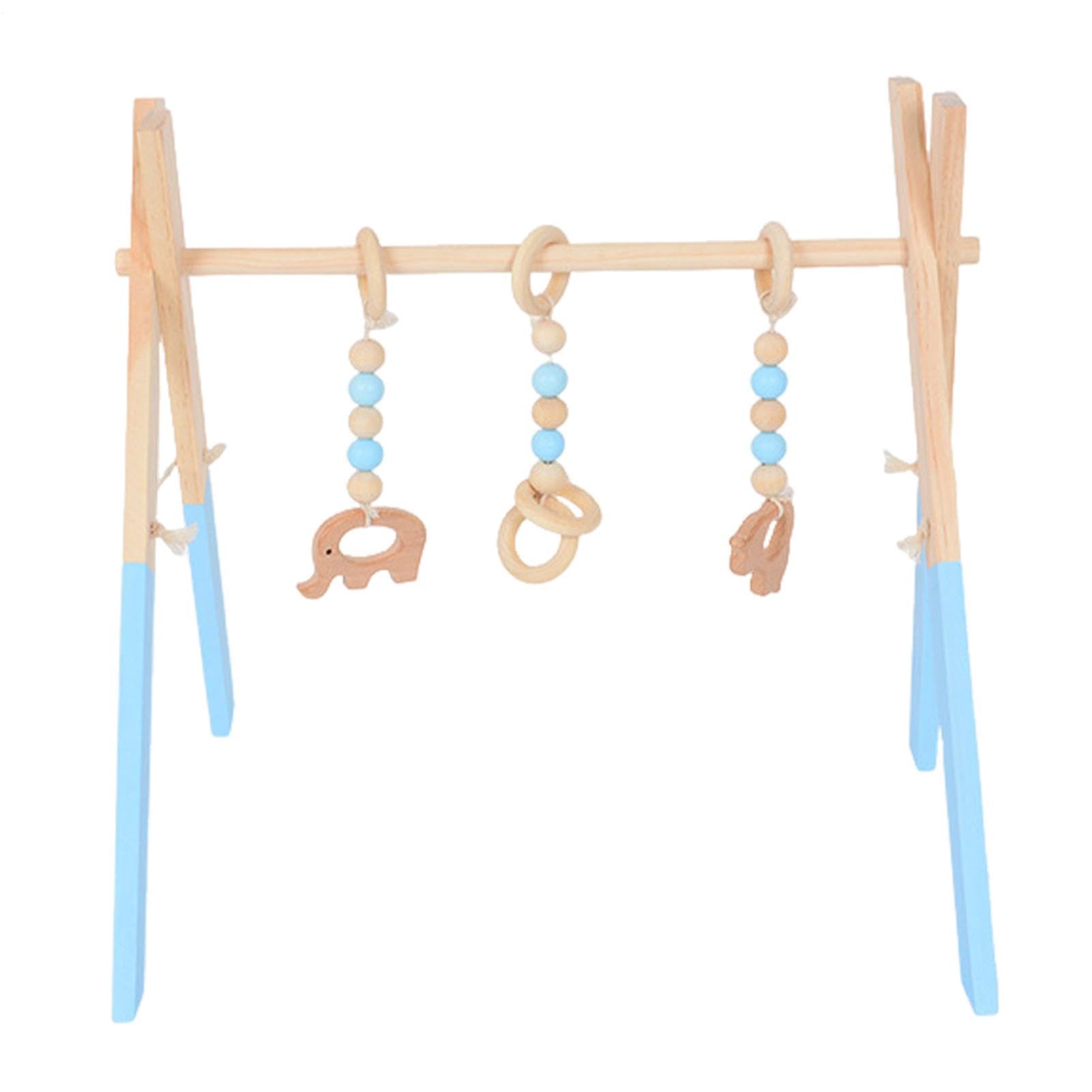 Portique D'Eveil Bébé Bois, Arche Eveil Bebe Bois Pliable, Salle De Sport Pour Tout Petits, Nés Pour Chambre De Nouveau Né, Salle De Crèche, Centre