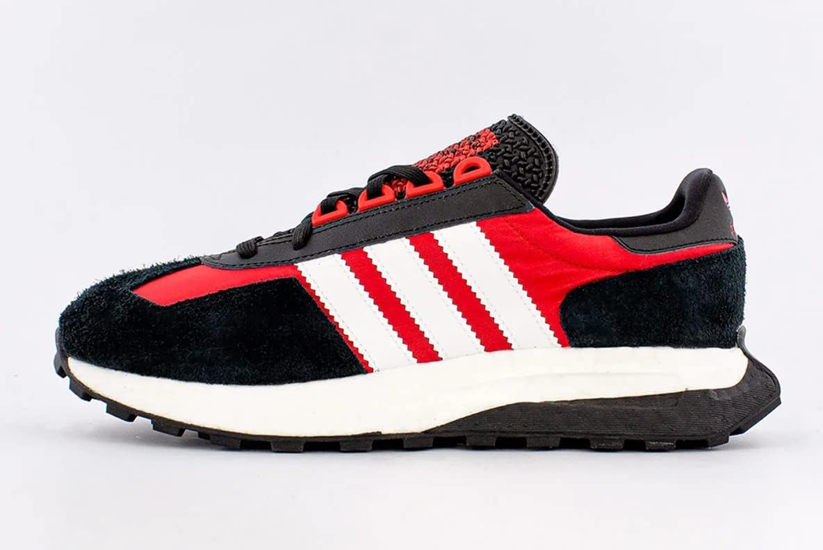 adidas Originals Men's Retropy E5 Athletic Sneaker Shoes, Core Black/White/Vivid Red, 9.5