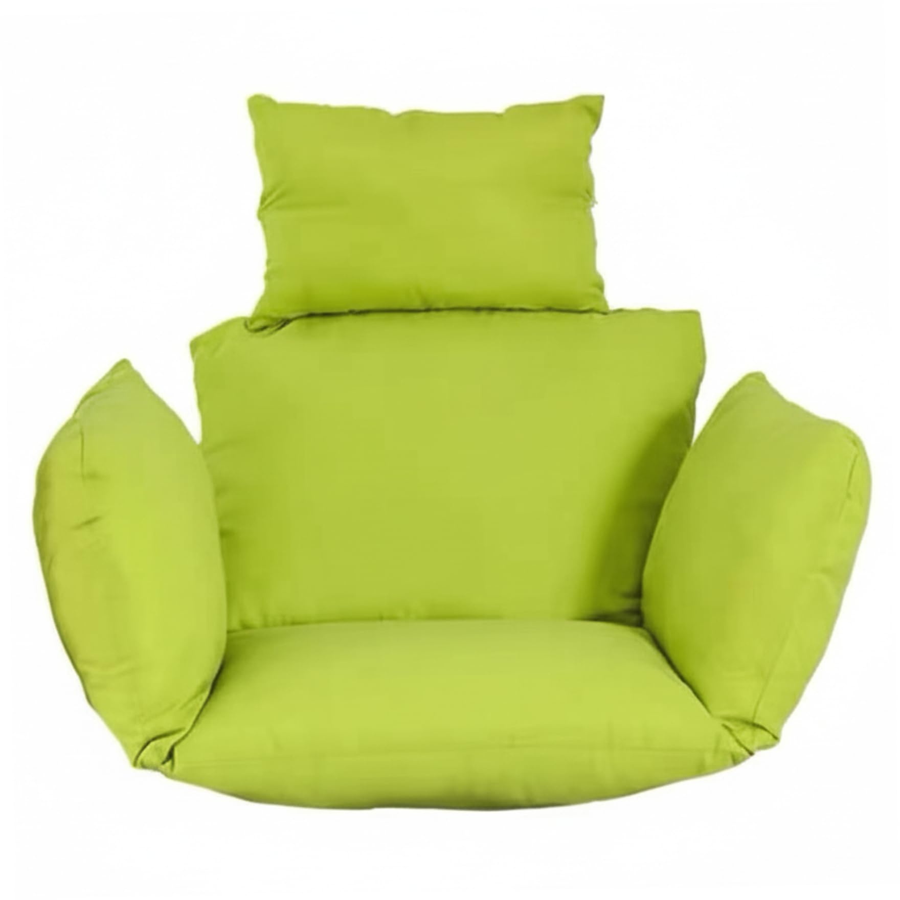 Coussin de rechange pour chaise Egg idéal pour un coin lecture relaxant sur le balcon vert