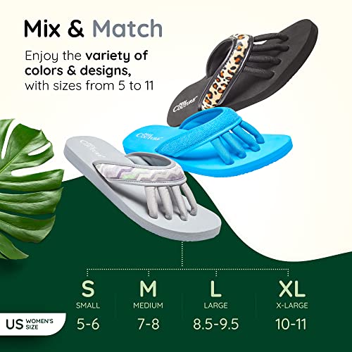 Image of Pedi Couture Pedicure Sandals for Women with Built-In Toe Separators | Built-in toe separators help keep toes spaced apart while the open design makes these sandals suited to pedicure use.