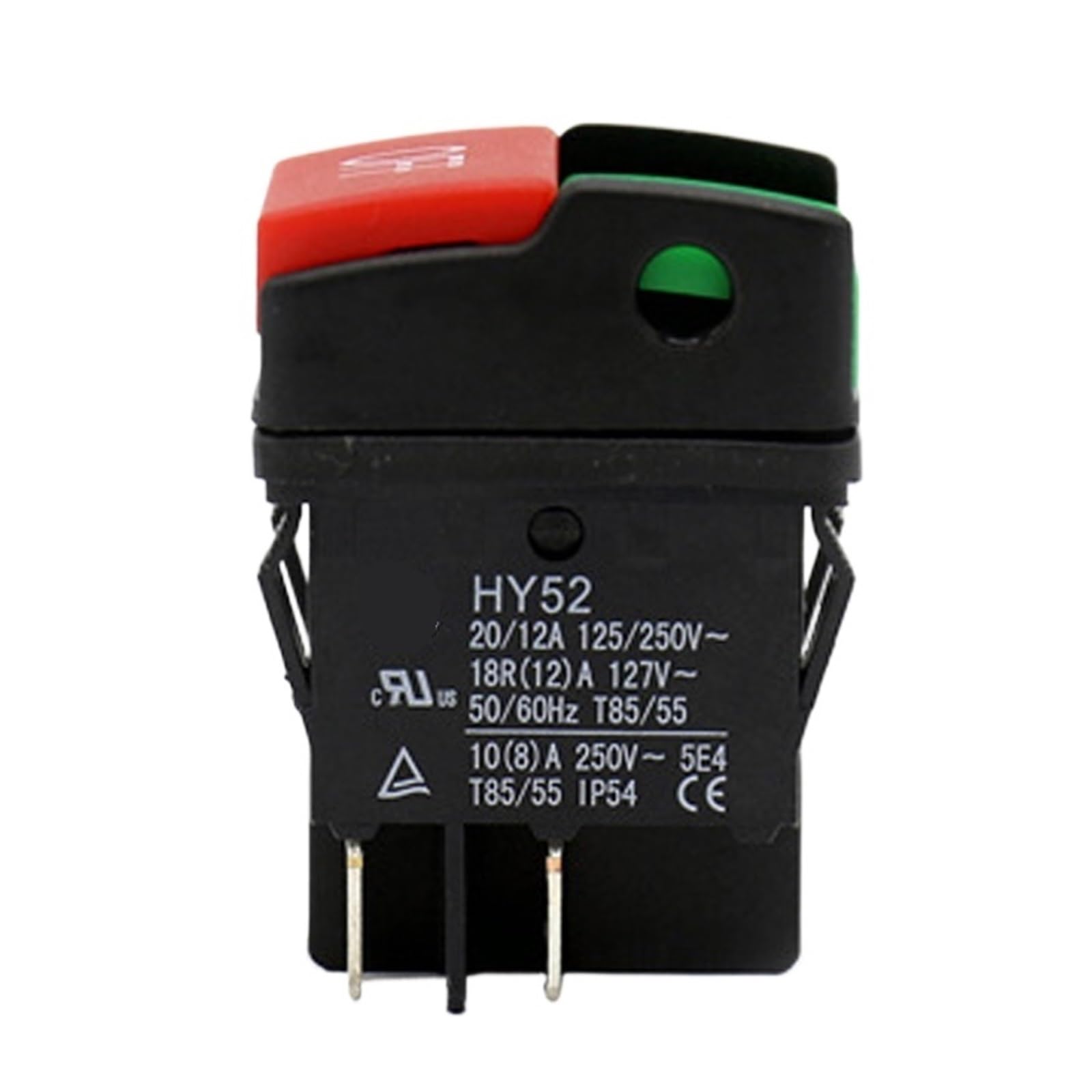 Interruttori a pulsante elettrici industriali HY52 125/250V Interruttore di accensione/spegnimento
