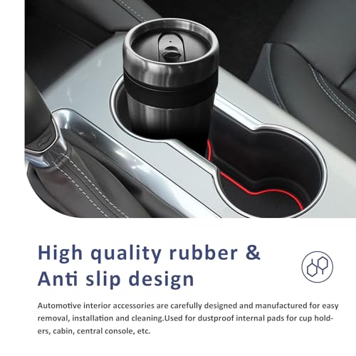 Inserciones para porta vasos de silicón rojo para Chevy Blazer miniatura 5