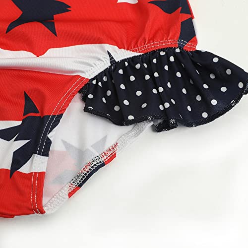 Image of iLover Girls Sparkle One Piece Swimsuits Crossback Swimwear Beach Bathing Suit with Adjustable Strap 4-10 Years