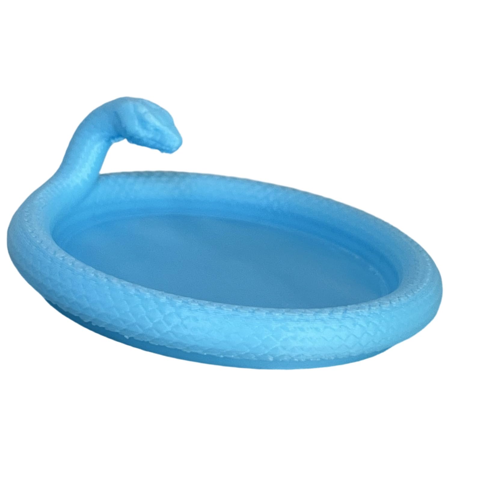 Xanorrg Blue Gothic Snake Shape Tray Accessory Organizers Texture For Organizing Jewelry Cosmetics And Small Items Snake Jewelry Tray