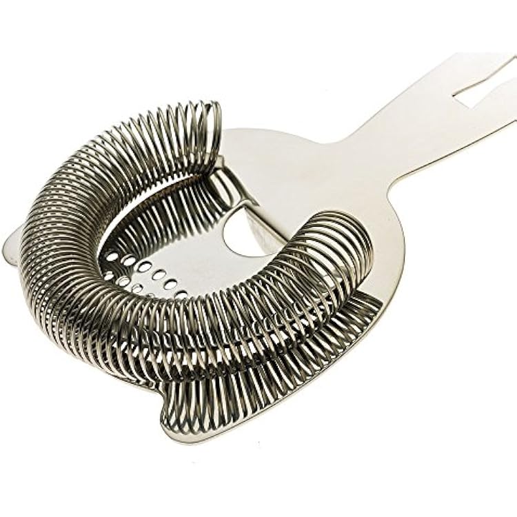 Barfly Heavy Duty Spring Bar Strainer, Stainless Steel