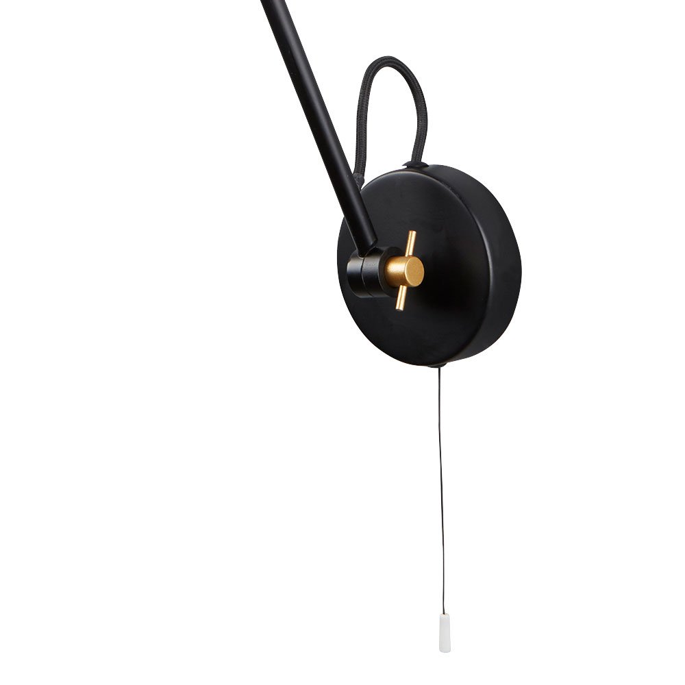 Lampada da parete illuminazione soggiorno lampada da lettura orientabile faretto nero oro 6302BK