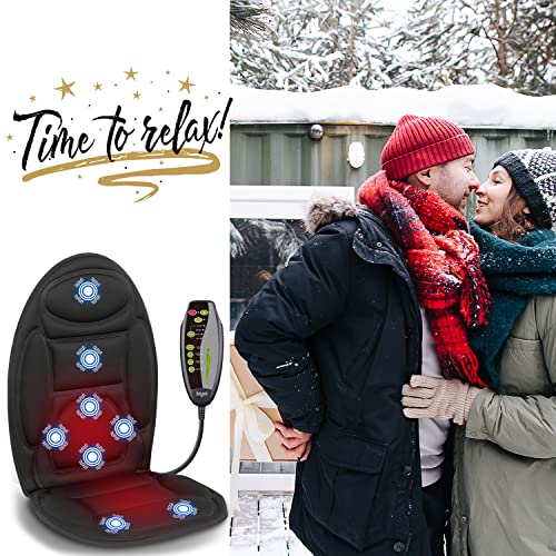 Mynt Vibrating Massage Chair Pad: Relieve Back, Neck, And Thigh Pain With Heating Pads - Over-Seat Cover For Improved Blood Circulation And Muscle Refreshment #TOP6