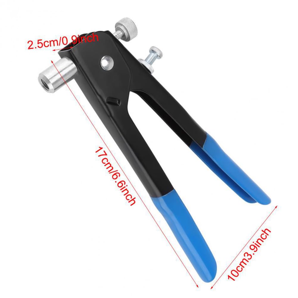 86-teiliges Nietmuttern-Set, M3/M4/M5/M6/M8, robuste Blindnietmuttern, Dorn, Nietzange mit Koffer für die Reparatur von Blindnieten