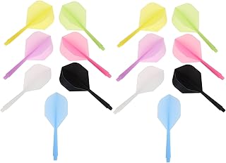 21pcs Universal 2ba Integrated Flights Plastic Flights Shafts for Tip Supplies Accessory Kit