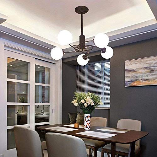 Suspension luminaire rétro en fer blanc de 70cm pour décoration de chambre