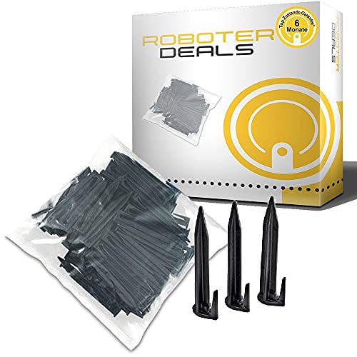 Roboter Deals Accesorios – Gancho para césped, clavo de césped, fijación de instalación (100 unidades) para todos los robots de cortacésped Wiper