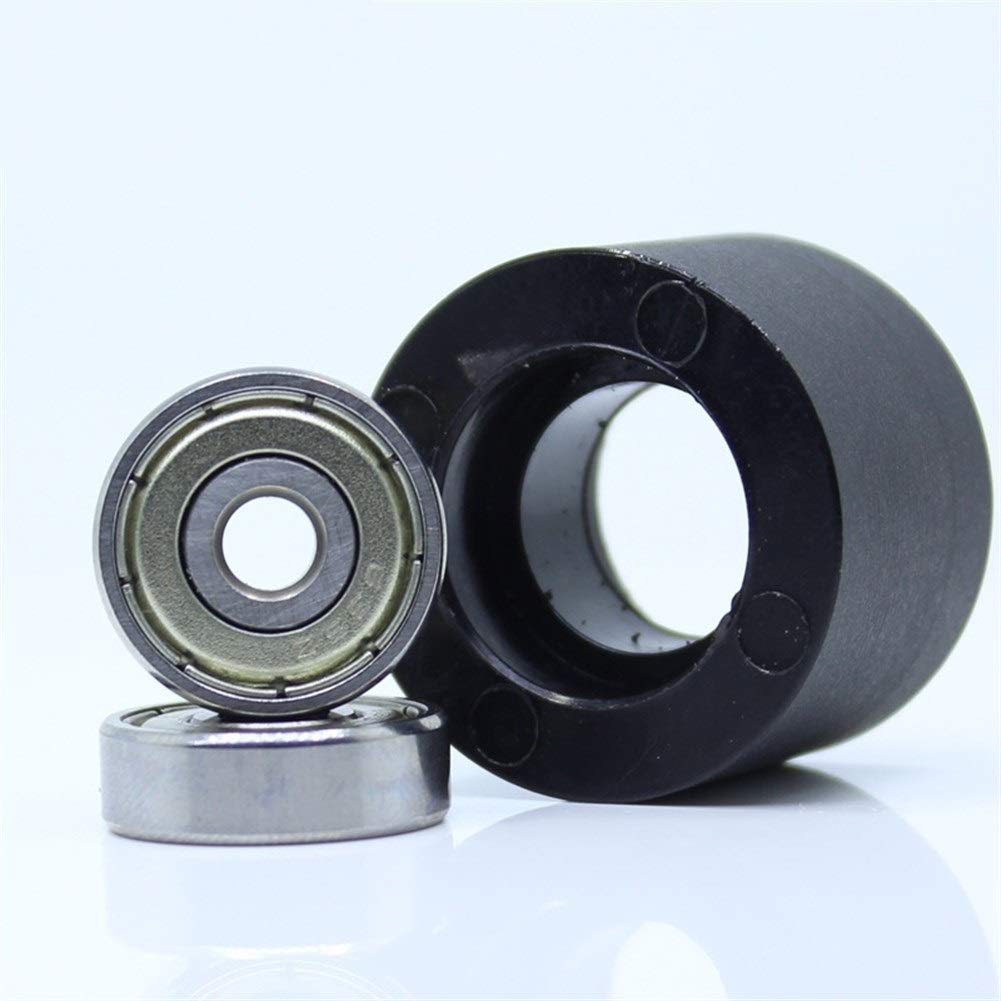 PU 635 Teniendo 5x30x20mm Rodillo de Eje 5 mm PU de poleas con Dos rodamientos de bajo Ruido Poliuretano Guiding de Ruedas Rodillo de presión YIJIAN (Size : 6Pcs)
