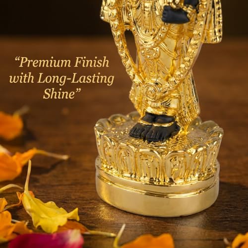 Image of Gold Plated Premium Balaji Statue for Car Dashboard, Gifting, Pooja Room Decor & Home Decoration (Gold)(4.5 Inches)