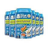 Gerber Baby Cereal 2nd Foods Probiotic, Powerblend, Oatmeal Lentil Carrot Pea, 8 Ounce (Pack of 6)