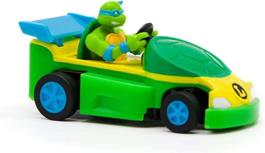Teenage Mutant Ninja Turtles Toy, Leonardo Micro Shell Racer RC Vehicle, 2.4 GHz Turtle Half Shell Controller, TMNT Racing Toy for Kids, Classic Edition for Kids, Ages 5+
