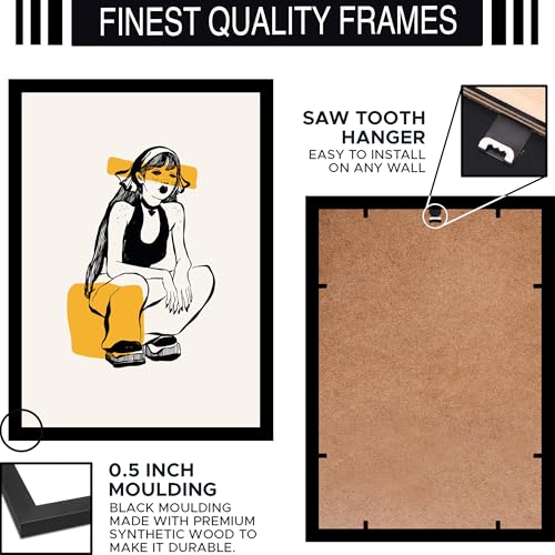 Image of BLINKART Trendy Abstract Wall Art Painting Print Design | Aesthetic Wall Decor Photo Artwork Frame Decoration Hanging For Home Bedroom Living Room Office Wall Decor | T061 | 13x10 Inches