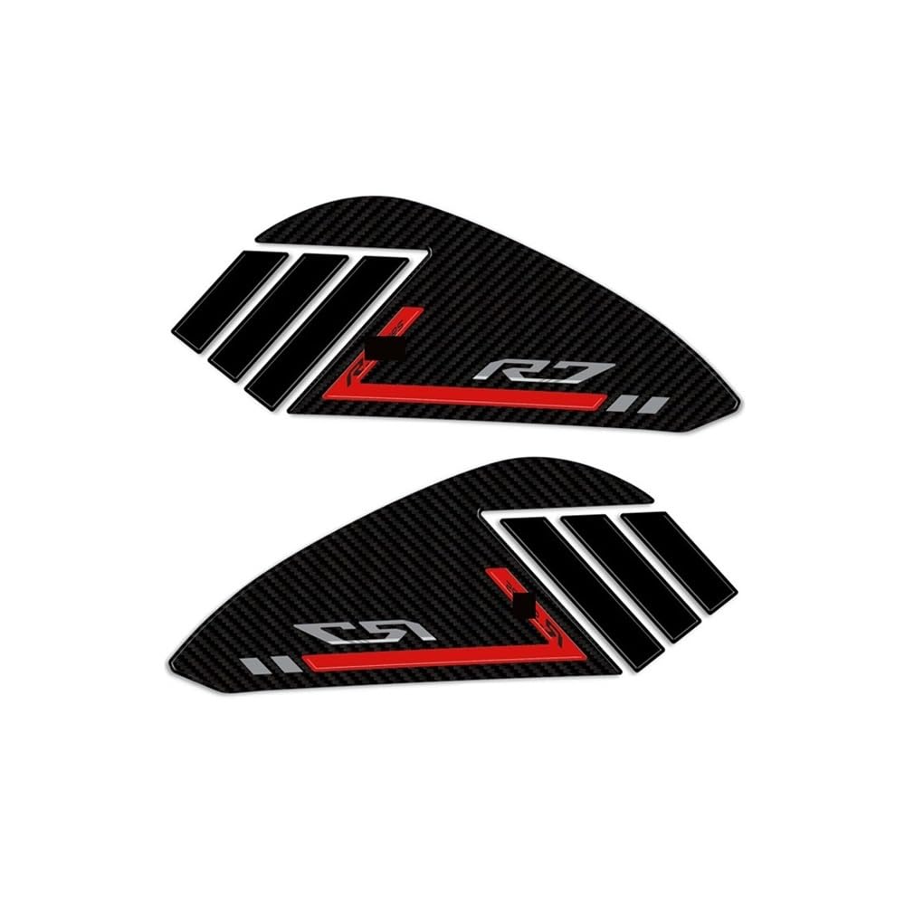 for YAM&AHA R7 2021-2024 Motorcycle Tank Side Pad Sticker Protector Traction Fuel Decal Tank