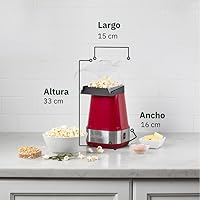 Vista 4 de Cuisinart EasyPop Máquina para hacer palomitas de maíz de aire caliente (rojo)