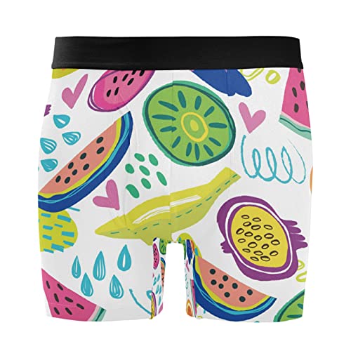 Bóxer para hombre de sandía y limón, calzoncillos elásticos para el confort diario en casa