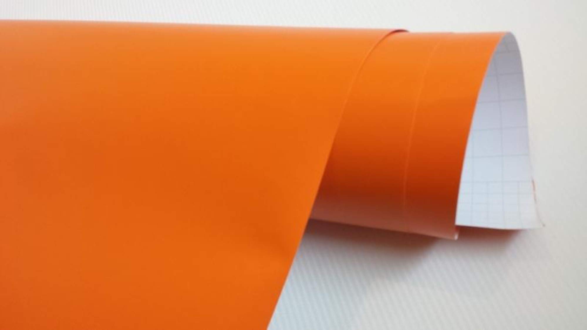 Fusion Graphix Matt Orange Vinyl Contact Paper Decorative Self Adhesive Shelf Liner Waterproof Removable Peel and Stick Wallpaper for Bedroom Living Room Wall Décor 12X50INCH