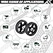 CheeMuii 7 Inch Lawn Mower Wheels 2 Pack 7