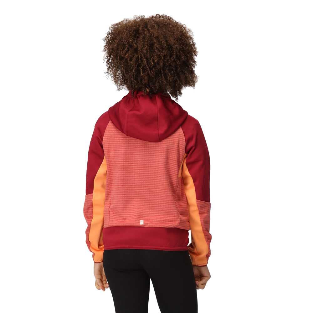 Regatta Prenton II Veste polaire à capuche zippée pour fille, MinRd/RumbRd, 15- 16 Ans