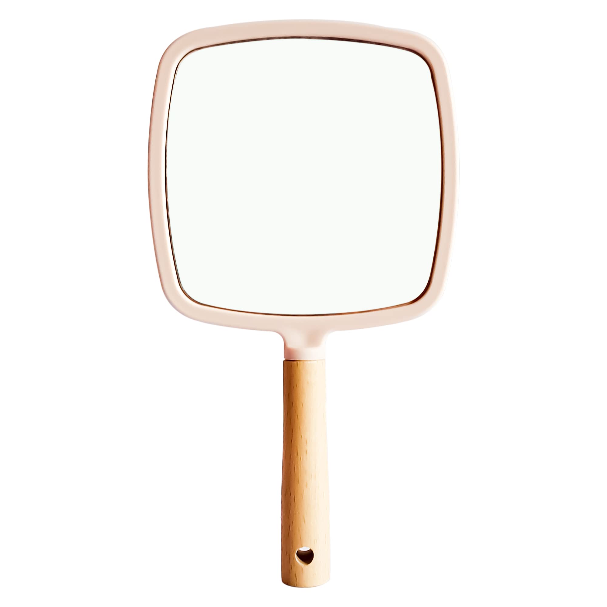 Single Sided Handheld Vanity Mirror for Travel | Portable Face Mirror with Comfy Handle & Hanging Hole | Small Rectangular Makeup Hand Mirror for Men & Women (Multicolor, 25 x 14 cm) Square-image-48