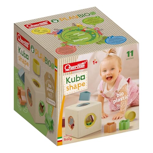 CONTENUTO E CARATTERISTICHE DEL GIOCO - Il set include 1 cubo resistente e 10 forme colorate di grandi dimensioni, perfette per le manine dei bambini. Realizzato in bio-plastica eco-friendly, combina sicurezza e durata, ideale come gioco montessori 1 anno.