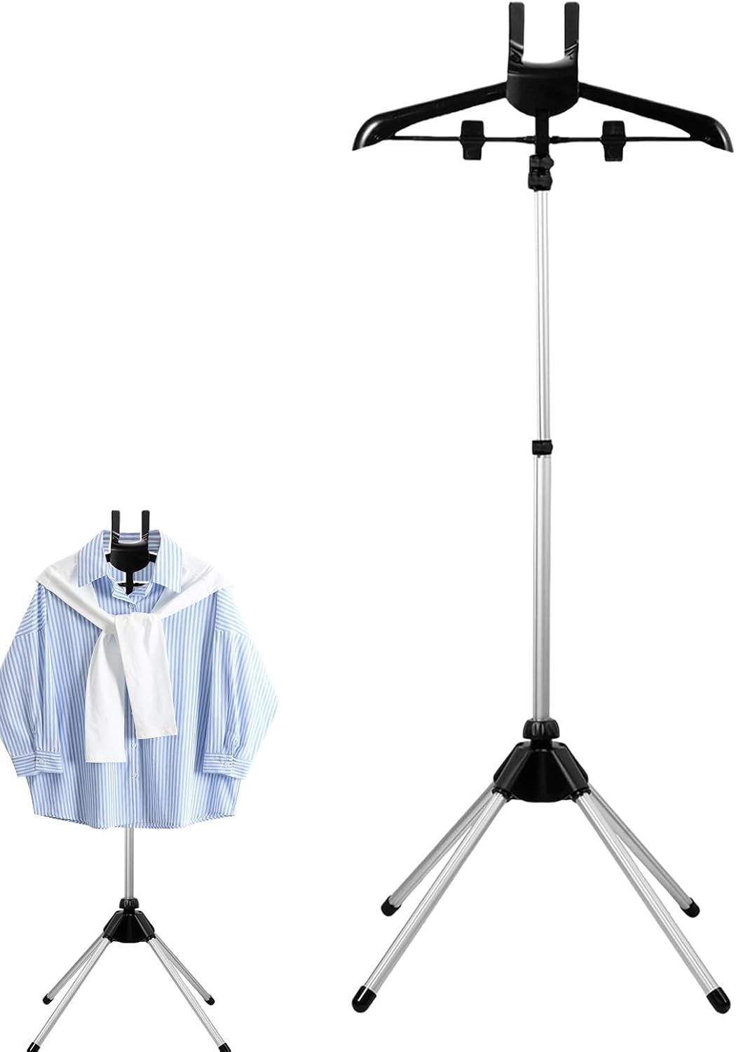 Garment Steamer Rack,Garment Steamer Rack,Height Adjustable Steam Iron Rack,Aluminum Alloy Non-Slip Garment Steamer Holder for Fabric Steamer Accessory