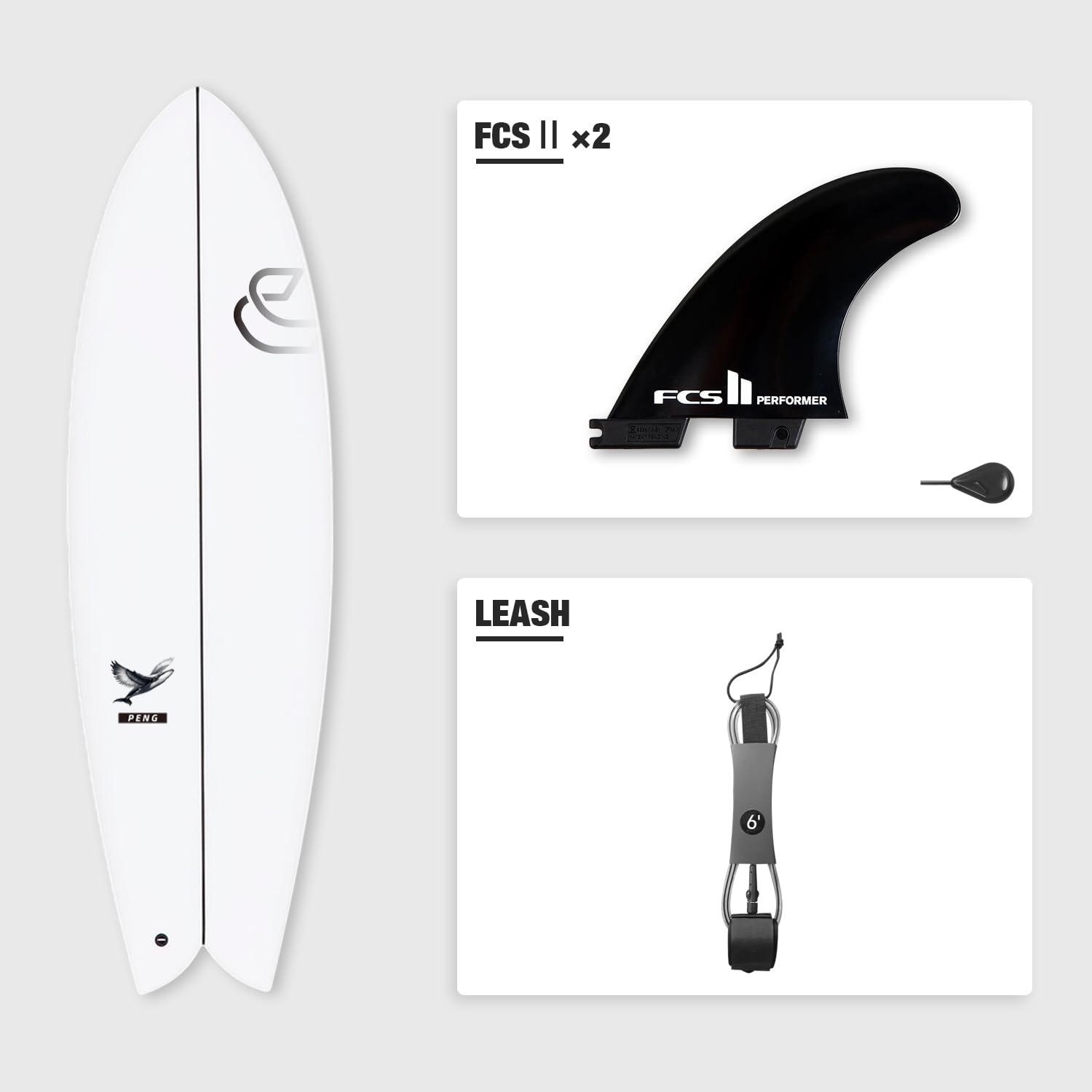 タウカン　ショートボード Amazon.com : CONTOUR SURF Kunpeng 5'8'' Epoxy Shortboard Surfboard