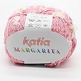  MARGARITA de Lanas Katia. Ovillo de color rosa Cod.10