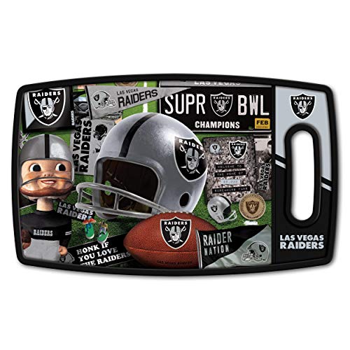 YouTheFan NFL Las Vegas Raiders Retro Series Cutting Board