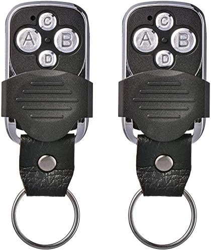 2pcs Electric Cloning Universal Key Fob Remote Control 433mhz Cloner for Garage Gate Electric Gate Garage Door Opener Blinds Roller Shutters