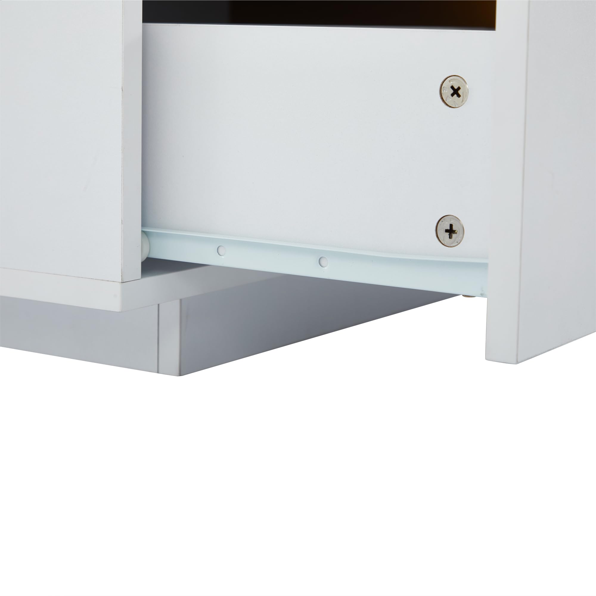 SACOOL Moderner Lowboard TV-Schrank 200 x 40 x 42 cm, Marmor-Optik, TV-Board, TV-Kommode – Für Fernseher bis 90 Zoll, DREI Schubladen und 1 Kabelmanagement