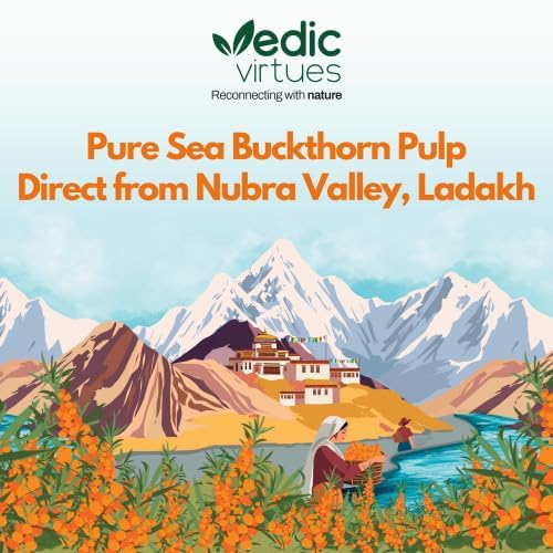 Image of Himalayan Sea Buckthorn Juice Concentrate (300ml x 3) 900ml | 99.9% Pure Natural Pulp | Refreshing Taste | Rich in Omega 3,6,7,9 & Vitamin C | Supports Immunity, Gut & Skin Health