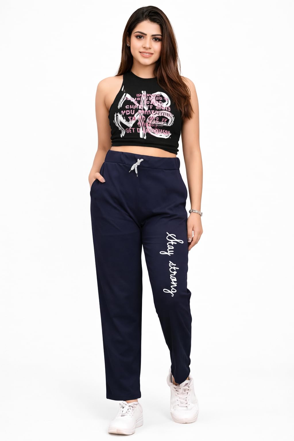 Women Solid Cotton Pyjama Pants | Relaxed Fit Elastic Waist Lounge Wear | Daily Wear & Nightwear Lower for Women-image-38