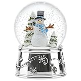 Reed & Barton Snowflurries Snowman Small Snowglobe