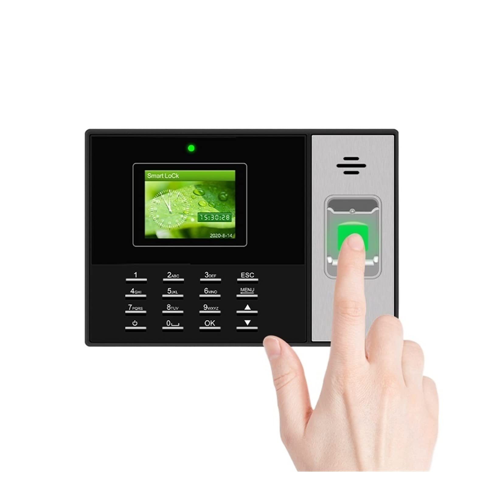 Zegar cyfrowy Dziurkacza Underition Card Machine Undentition Biometryczny Pinchent Punch Card Machine Inteligentne Uchwyt Hasło Maszyna dla małych firm i biur