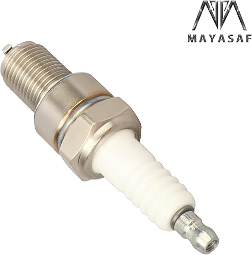 Miniatura 4 de MAYASAF Bujías 7734 - Bujías de encendido de repuesto automotriz para Toyota 1985-88 4Runner, para Benz 1974-78 230 para Nissan tipo asiento plano,