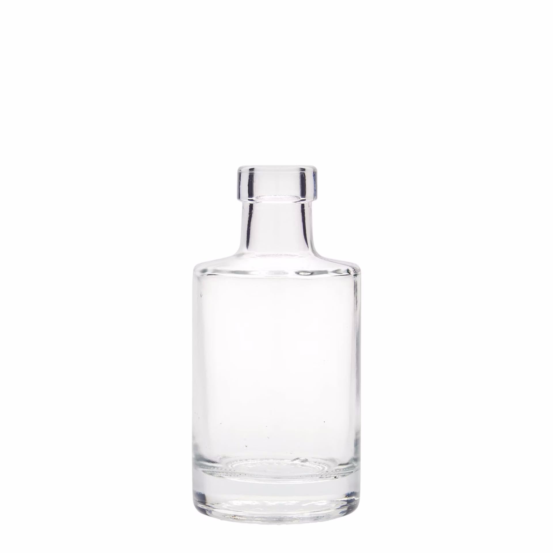 Zestaw 24 szklanych butelek 200 ml Aventura okrągłe, przezroczyste, z korkiem
