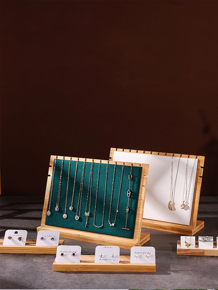 木のジュエリースタンド Amazon｜MOOCA 木製プランク ネックレス ジュエリーディスプレイ
